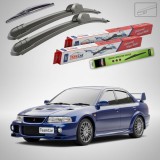 Cumpara ieftin Stergatoare Mitsubishi Lancer Gen VI (CJ_/CP_) EVO 4-6 1995-2003 | Set Fata si Spate Flat - TeamCar