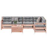 Gossi set mobilier de gradina cu perne, 7 piese, lemn masiv douglas