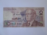 Maroc 10 Dirhams 1987,bancnota din imagini