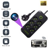 Camera Spion WiFi, F19U Ascunsa in Prelungitor, 6x prize, 4x USB, 1x Type C, Inregistrare Audio-Video, Full HD, Detectia Miscarii, cu Aplicatie Live