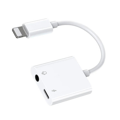 Adaptor lightning la jack, lightning, 18w, joyroom, white foto