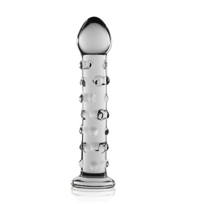 Dildo Elegant din sticta, 17.8 cm foto