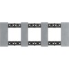 Rama ornament 3P metal Living Now moon KA4802M3NW, Bticino