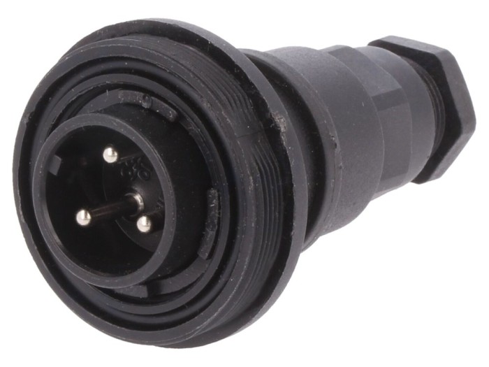 Conector circular tată 3 pini IP68