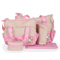 Set genti pentru carucior copii Stella Roz