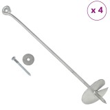 Cumpara ieftin Ancore de sol, 4 buc., 10 x 60 cm, metal galvanizat