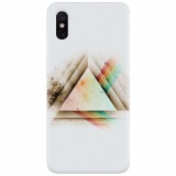 Husa silicon pentru Xiaomi Mi 8 Pro, Abstract Grunge Light Triangle