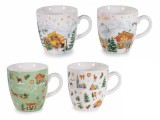Cumpara ieftin Set 4 cani Craciun portelan Village &Oslash; 5,5 cm x 6 H, 70 ml