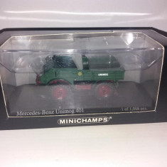 Macheta Mercedes-Benz Unimog 401 1:43 MINICHAMPS