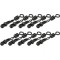 Agrafa Cu Blocaj Carp Zoom + Vartej nr.4 negru 10/set