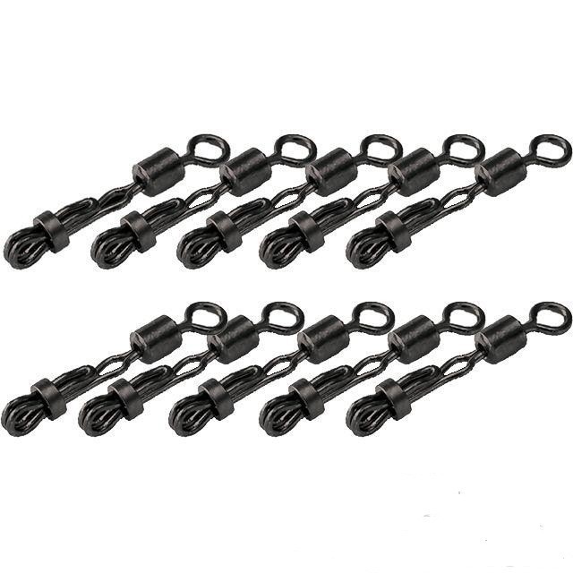 Agrafa Cu Blocaj Carp Zoom + Vartej nr.4 negru 10/set