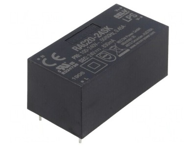 Convertor AC/DC 20W 24VDC RAC20-24SK foto