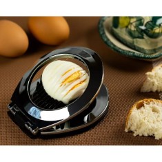 Taiator de oua 11,5x10 cm, negru Kinghoff