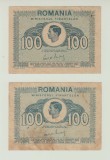 ROMANIA - LOT 2 x 100 LEI 1945 , MIHAI I , B1.154