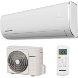 Aparat de aer conditionat Heinner Crystal HAC-18CRKIT, 18000 BTU, Kit instalare inclus, Clasa energetica Racire A++/ Incalzire A+, Follow Me, Turbo, A