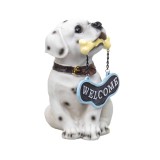 Decoratiune gradina din rasina model catel, inaltime 19cm, design vintage