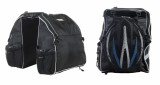 Borseta Portbagaj Bicicleta WAG Compact 30L, Impermeabila, Buzunar Sticle, Prindere Bare, Reflectorizanta, Negru