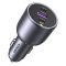 Incarcator auto bricheta USB, 2x Type-C Ugreen, gri, 35025