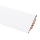 Plinta parchet MDF SET, alb, 2440 x 60 x 19 mm
