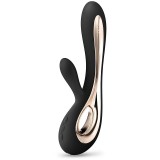 Lelo Soraya 2 vibrator cu stimularea clitorisului Black 22 cm