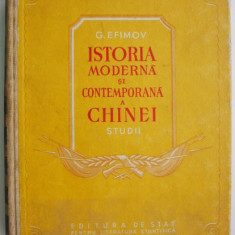 Istoria moderna si contemporana a Chinei (Studii) – G. Efimov