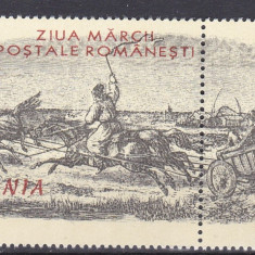 1997 Ziua Marcii Postale, LP1435, MNH Pret 2,5+1Lei