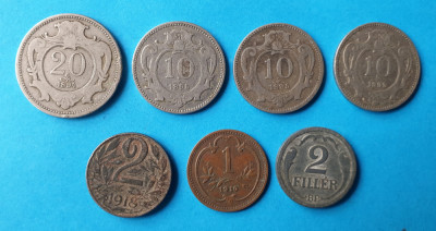 Moneda veche Austria Lot x 7 piese - valori diferite ( 1894 - 1943 ) foto