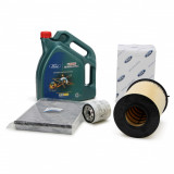 Pachet Revizie Ulei Motor Castrol Magnatec Ford 5W-20 E 5L 15D63F + Filtru Aer + Polen + Ulei Oe Ford 1848220 + 1709013 + 2468342