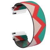 Curea textila elastica, compatibila Huawei Watch Fit 3, adaptor inclus, telescoape Quick Release, India Model