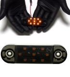 Cumpara ieftin Lampa laterala Gabarit LED 12V-24V, portocalie cu efect opac (smoked) - IP66