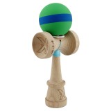 Kendama X Originala, Profesionala, Cyrax, Cupe Mari KING SIZE V3, Rubber Grip, Gaura in Baza, Rulment Metalic, din lemn 18 cm, Ata 62/65 cm, M Verde/A
