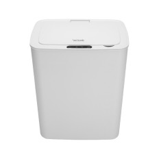 Cos de gunoi automat cu sensor Smart home, 14 l, reincarcabil, capac anti-miros, Alb foto