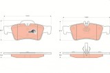 TRW GDB1546 COTEC set placute frana,frana disc