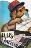 Carte Miky facteur cu ilustratii J. Lagarde, 1969, brosata, 10 X 18 cm, 10 pagini, limba franceza