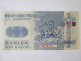 Rara! Croatia 100 Banica 1990 UNC propunere/proba bancnota