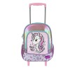 Ghiozdan troler pentru gradinita Glitter Unicorn Fanatee, 56 cm inaltime, maner tip P