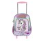 Ghiozdan troler pentru gradinita Glitter Unicorn Fanatee, 56 cm inaltime, maner tip P
