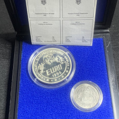Set monedă 100 lei 1996 Campionatul European de Fotbal Anglia BNR