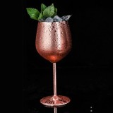 Pahar, pentru vin, Rose Gold, otel inoxidabil, durabil si rezistent la coroziune, rose gold, pentru un aspect elegant si sofisticat, 500 ml
