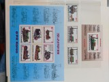 Coreea de nord - Timbre trenuri, locomotive, cai ferate, nestampilate MNH, Nestampilat