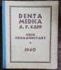 DENTA MEDICA - 1940, Carti diagnostic si tratament