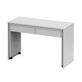 Cumpara ieftin Birou extensibil cu sertare din pal alb Versal 120x50x75 cm