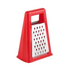 Mini Razatoare din plastic, pentru usturoi, cu 2 laturi, rosu, 50 x 75 mm