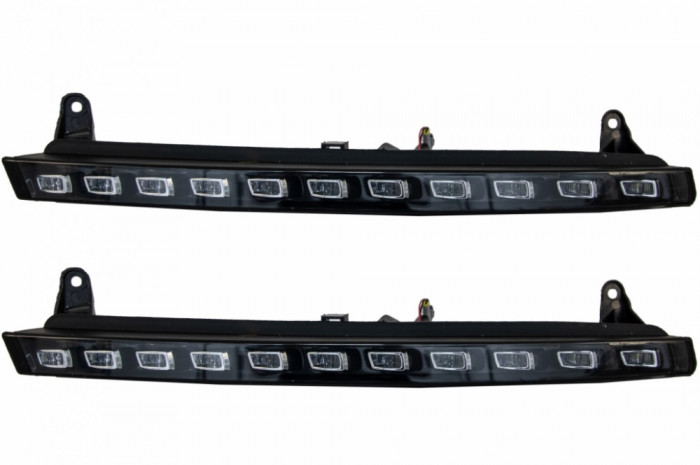 Pachet Lumini de zi dedicate cu semnalizare LED compatibil cu Audi Q7 4L (2006-2009) OEM Facelift Design AUQ7DRL