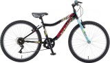 Cumpara ieftin Bicicleta Copii Booster 2023 Plasma - 24 Inch, Negru-Turcoaz Ultimate FactoryBikes