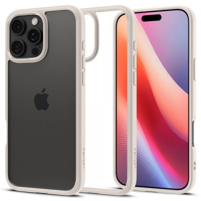 Husa pentru Apple iPhone 16 Pro Max, Spigen, Ultra Hybrid, Bej foto