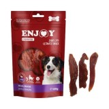 Cumpara ieftin Recompense pentru caini Enjoy Carnivore Real Duck Jerky Treats cu rata, 100 g