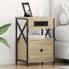 VidaXL Dulap de noapte Stejar sonoma 40 x 31 x 60 cm Lemn compozit