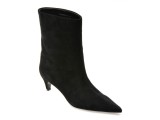 Botine elegante EPICA PREMIUM negre, 81R, din piele intoarsa