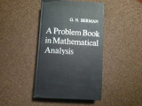 G N BERMAN A PROBLEM BOOK IN MATHETICAL ANALYSIS RF22/4